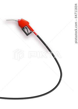 Fueling gasoline or diesel vector web banner. Fuel nozzle on hose of gas, ethanol or biodiesel, line art illustration. Filling stations network, petroleum company landing page Fueling gasoline or diesel vector web banner. Fuel nozzle on hose of gas, ethanol or biodiesel, line art illustration. Filling stations network, petroleum company landing page 64711604