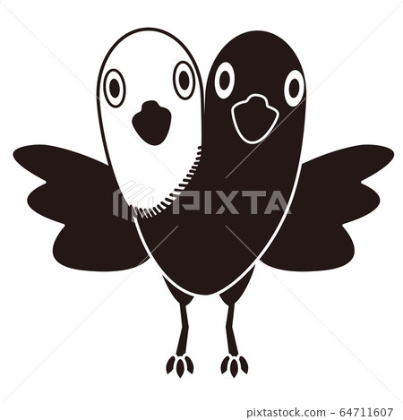 Illustration of illness legend Yogennotori Front view 64711607