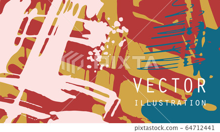 Artistic creative universal cards. Hand Drawn Artistic creative universal cards. Hand Drawn 64712441