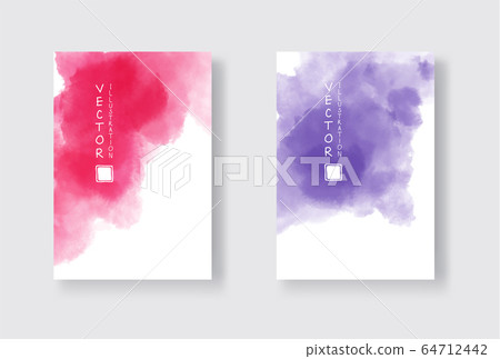 Set of bright colorful vector watercolor Set of bright colorful vector watercolor 64712442