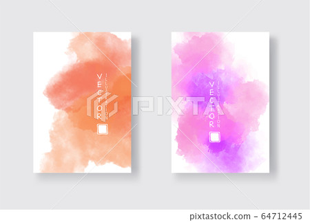 Set of bright colorful vector watercolor Set of bright colorful vector watercolor 64712445