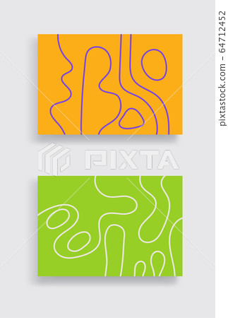 Minimal covers set. Retro color geometric design. Minimal covers set. Retro color geometric design. 64712452