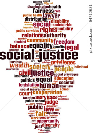 Social justice word cloud Social justice word cloud 64713681