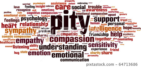 Pity word cloud - Stock Illustration [64713686] - PIXTA