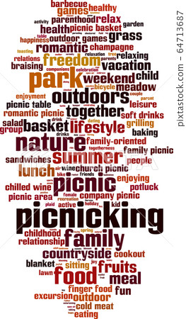 Picnicking word cloud 64713687