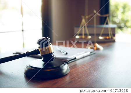 Judge gavel at the judicial office for judicial 64713928