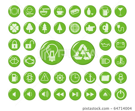 Button-like icon set Button-like icon set 64714004