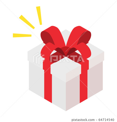 Gift box white emphasis 64714540