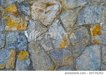 Sturdy blue and gray cut stone wall, seamless Sturdy blue and gray cut stone wall, seamless 64716262