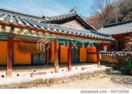 Gaesimsa Temple Korean traditional architecture in Seosan, Korea Gaesimsa Temple Korean traditional architecture in Seosan, Korea 64718568
