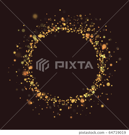 Circle-glitter-particles-glitter-background material 64719019