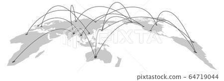 矢量 世界地圖 地圖 64719044