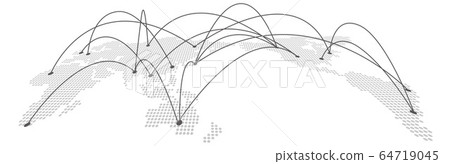 vector, vectors, world map 64719045