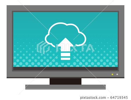 Computer and cloud icon - Stock Illustration [64719345] - PIXTA