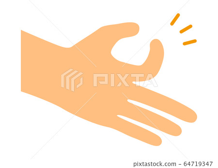 代表金錢的手的手勢 代表金錢的手的手勢 64719347