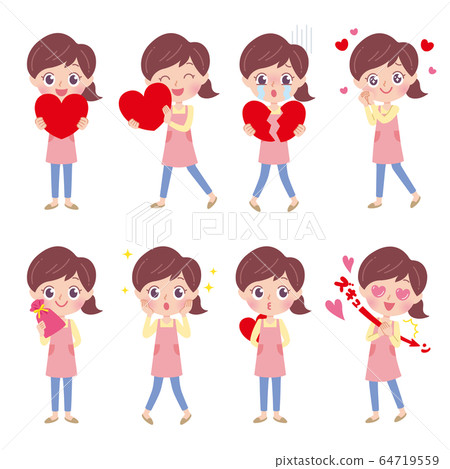 矢量 護士 破碎的心 64719559