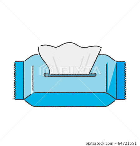 Illustration of pocket tissue Illustration of pocket tissue 64721551
