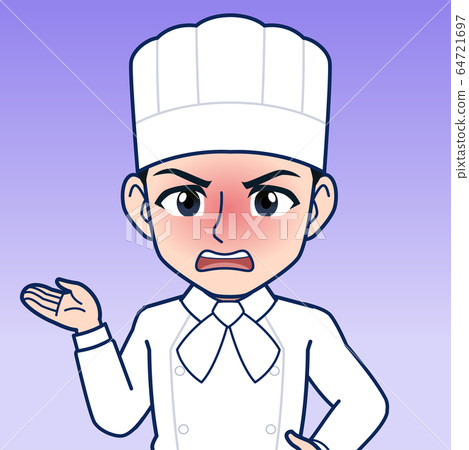 Illustration of a male pastry chef 64721697