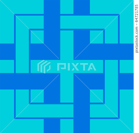 Kadotsugi maze connecting pipe Japanese pattern seamless pattern 64721785
