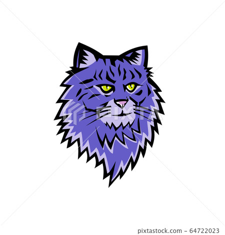 Siberian Forest Cat Mascot Siberian Forest Cat Mascot 64722023