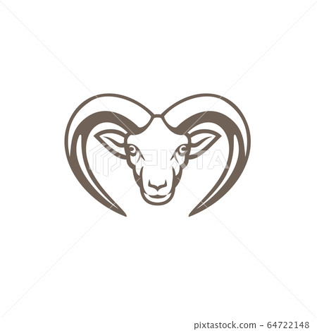 Armenian Mouflon Head Mascot Armenian Mouflon Head Mascot 64722148