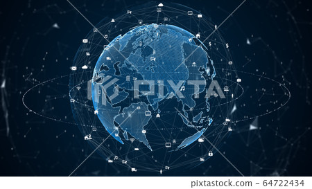 Technology Network Data Connection. Digital - Stock Image - Everypixel