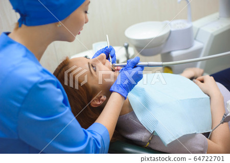 dentistry, patient examination and treatment at the dentist dentistry, patient examination and treatment at the dentist 64722701