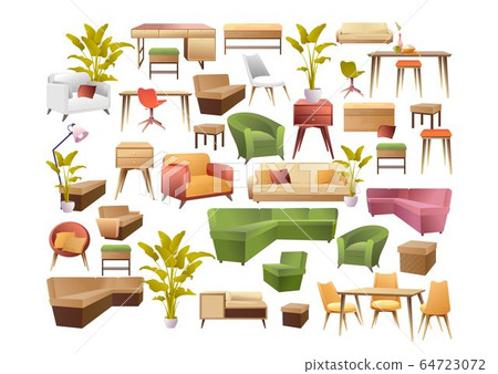 Set of furniture elements design Set of furniture elements design 64723072