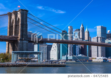 New York Manhattan Skyscrapers and Brooklyn Bridge New York Manhattan Skyscrapers and Brooklyn Bridge 64725485