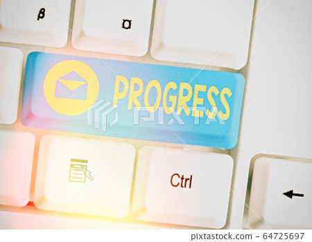 Handwriting text Progress. Concept meaning Handwriting text Progress. Concept meaning 64725697