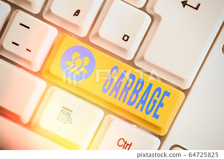 Handwriting text writing Garbage. Concept meaning 64725825