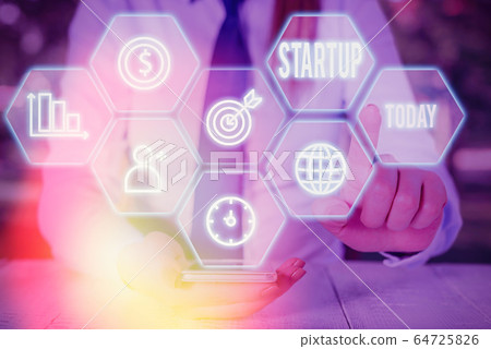 Text sign showing Startup. Conceptual photo the 64725826