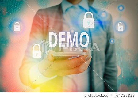 Conceptual hand writing showing Demo. Business Conceptual hand writing showing Demo. Business 64725838