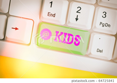 Conceptual hand writing showing Kids. Business Conceptual hand writing showing Kids. Business 64725841