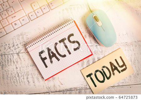 Writing note showing Facts. Business photo 64725873