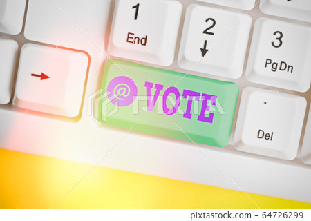 Conceptual hand writing showing Vote. Business Conceptual hand writing showing Vote. Business 64726299