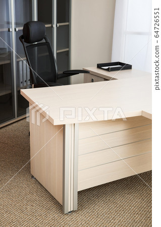 black leather armchair in modern office black leather armchair in modern office 64726551