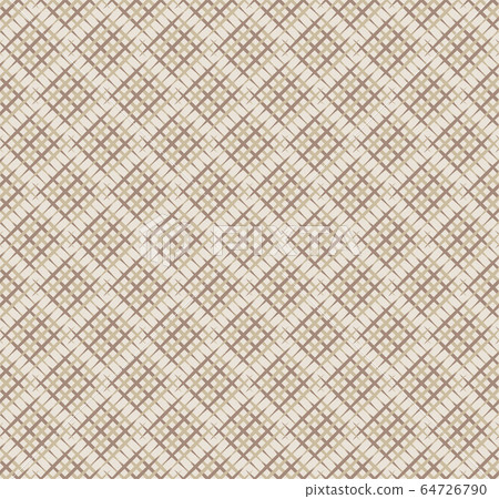 Diagonal lines gride seamless texture, vector fabric pattern background 64726790