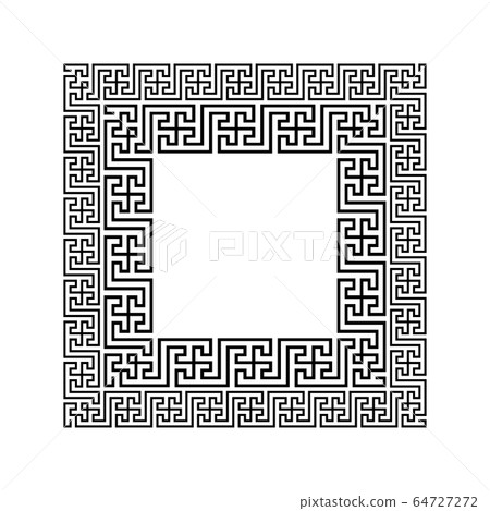 Greek key border frame. Abstract geometric. Vector Greek key border frame. Abstract geometric. Vector 64727272