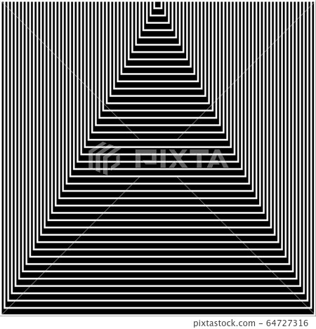 Art tunnel or stairs up abstract graphic optical art 64727316