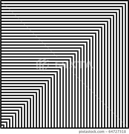 Black and white lines abstract graphic optical art 64727318