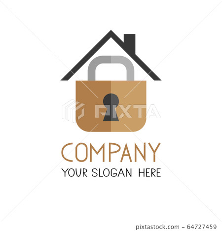 Padlock icon vector. Lock flat design logo sign. - Stock Illustration ...