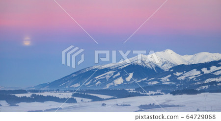 Western Tatras (Rohace) in winter time, Slovakia 64729068