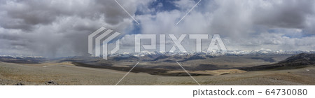 Panorama Mountains Khargush Pass Tajikistan 64730080