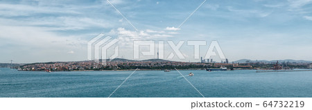 Beautiful panoramic view of Istanbul on a clear day Beautiful panoramic view of Istanbul on a clear day 64732219