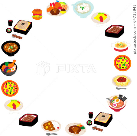 Crayon style delivery round frame 64733943