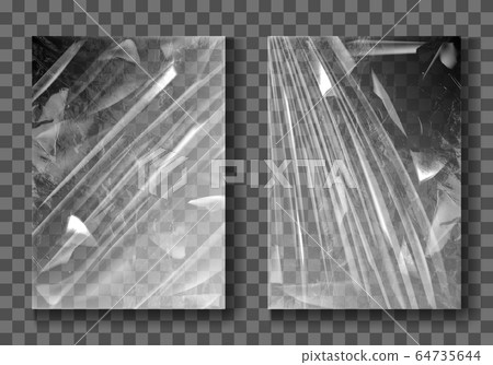 Plastic film, transparent cellophane stretch wrap 64735644