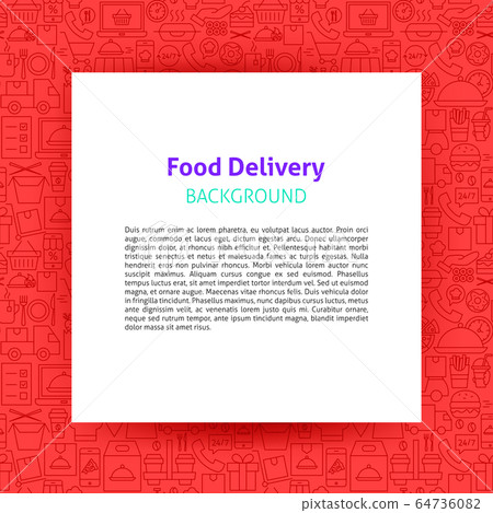 Food Delivery Paper Template 64736082