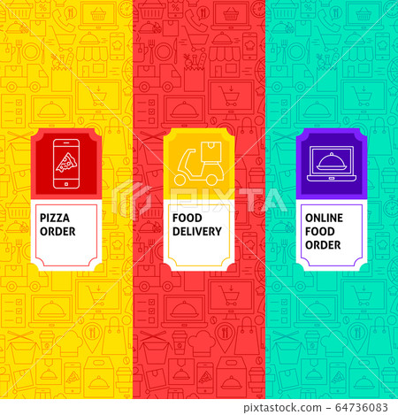 Line Food Delivery Package Labels Line Food Delivery Package Labels 64736083
