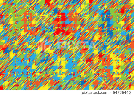 Modern glitch background. Color geometric abstract 64736440